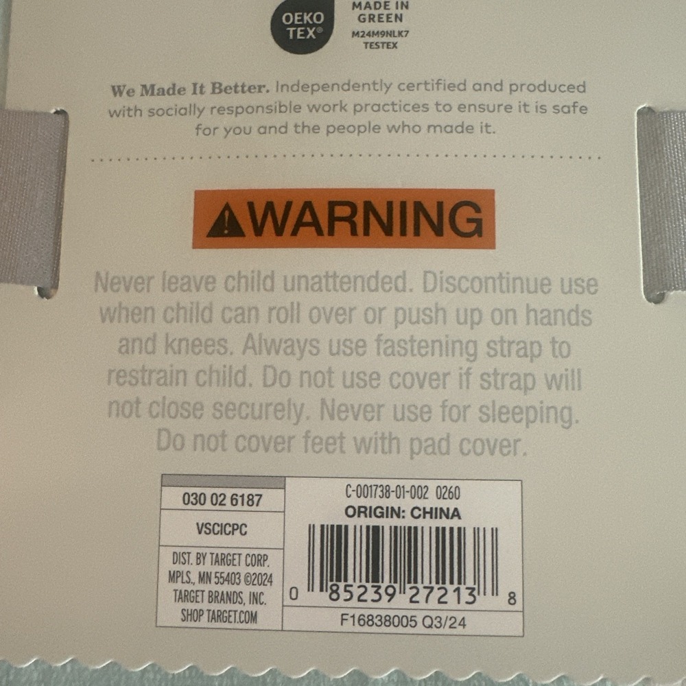 New Cloud Island Changing Pad Cover Aqua Blue Fish Baby Machine Washable Target - Picture 4 of 5